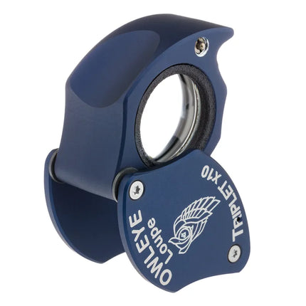 Color: Anodized Blue – Owleye Loupe Triplet X10