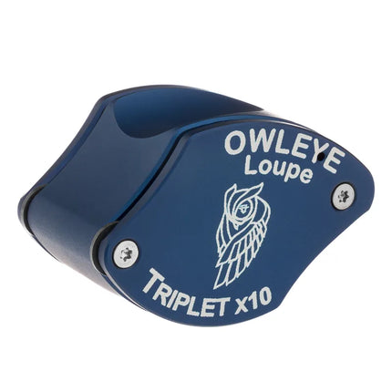 Color: Anodized Blue – Owleye Loupe Triplet X10