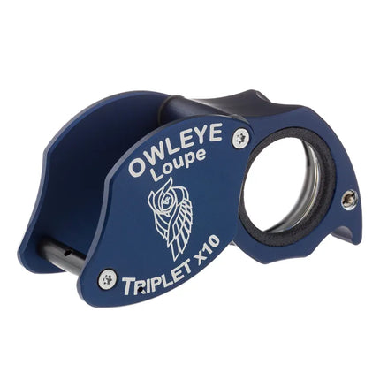 Color: Anodized Blue – Owleye Loupe Triplet X10