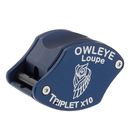 Color: Anodized Blue – Owleye Loupe Triplet X10