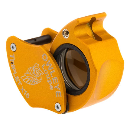 Color: Anodized Gold – Owleye Loupe Triplet X10
