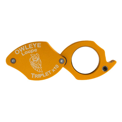 Color: Anodized Gold – Owleye Loupe Triplet X10