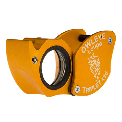 Color: Anodized Gold – Owleye Loupe Triplet X10
