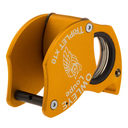 Color: Anodized Gold – Owleye Loupe Triplet X10