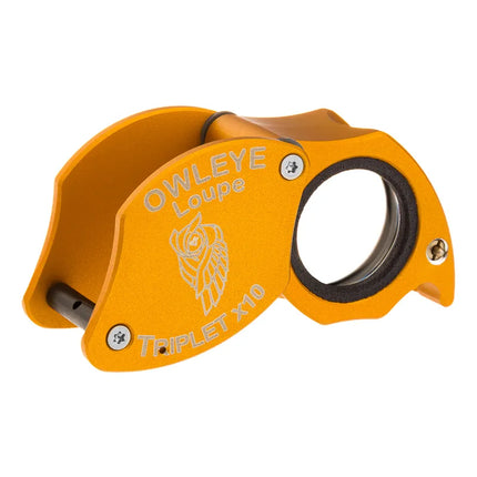 Color: Anodized Gold – Owleye Loupe Triplet X10