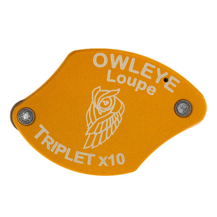 Color: Anodized Gold – Owleye Loupe Triplet X10