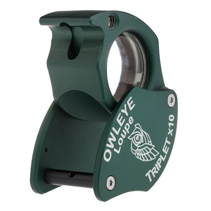 Color: Anodized Green – Owleye Loupe Triplet X10