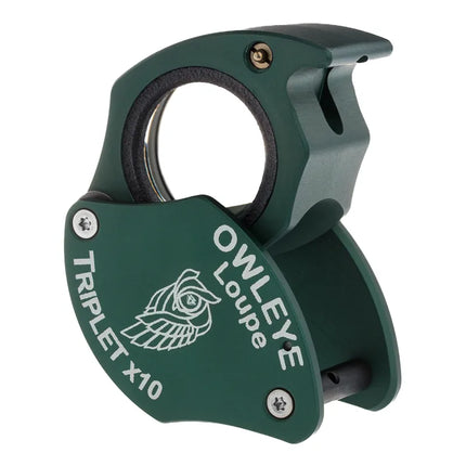 Color: Anodized Green – Owleye Loupe Triplet X10