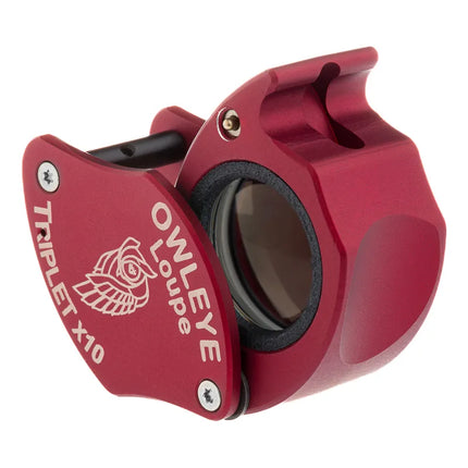 Color: Anodized Red – Owleye Loupe Triplet X10