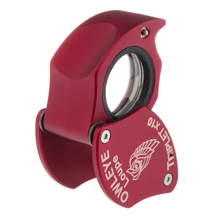 Color: Anodized Red – Owleye Loupe Triplet X10