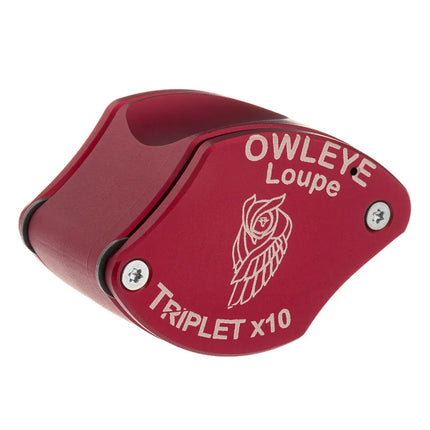 Color: Anodized Red – Owleye Loupe Triplet X10