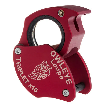 Color: Anodized Red – Owleye Loupe Triplet X10
