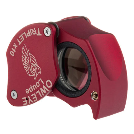Color: Anodized Red – Owleye Loupe Triplet X10