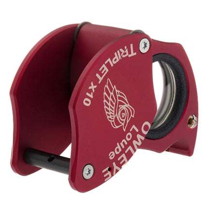 Color: Anodized Red – Owleye Loupe Triplet X10