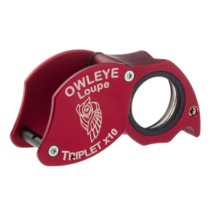 Color: Anodized Red – Owleye Loupe Triplet X10
